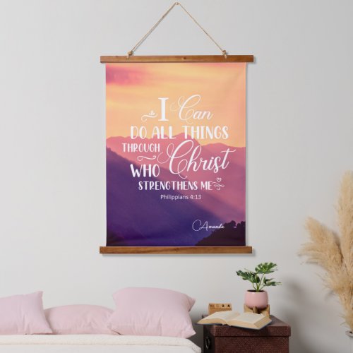 I Can Do all things Christian hanging tapestry