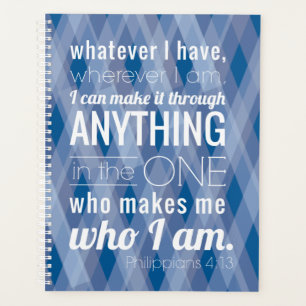 I can do all things Christian planner student gift