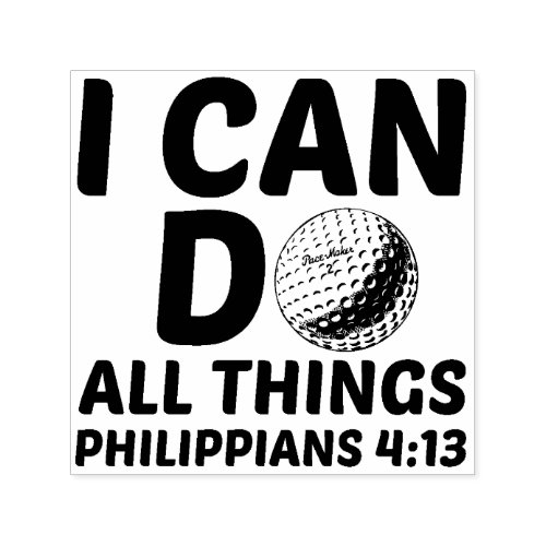 I CAN DO ALL THINGS GOLF SELF_INKING STAMP