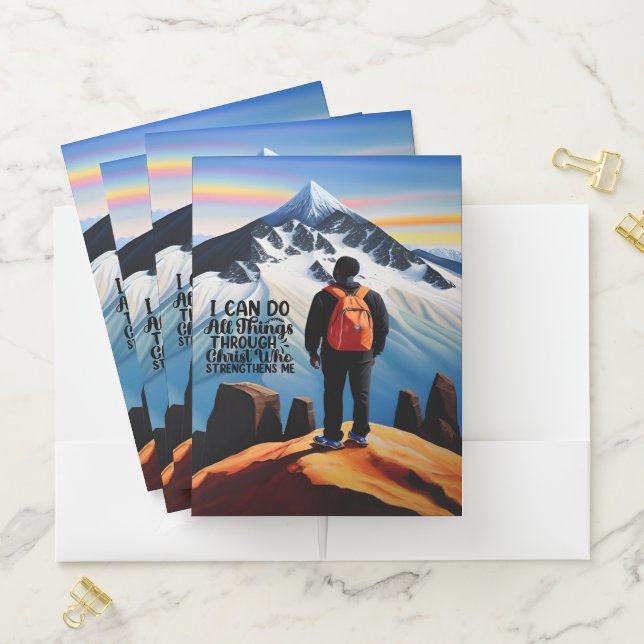 I Can Do All Things Motivational Pocket Folder (In Situ)