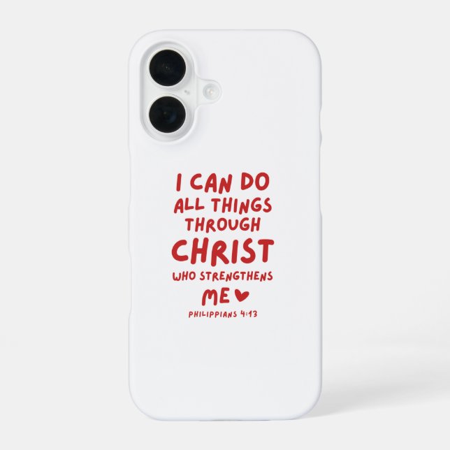 I Can Do All Things Philippians 4:13 Iphone Case (Back)