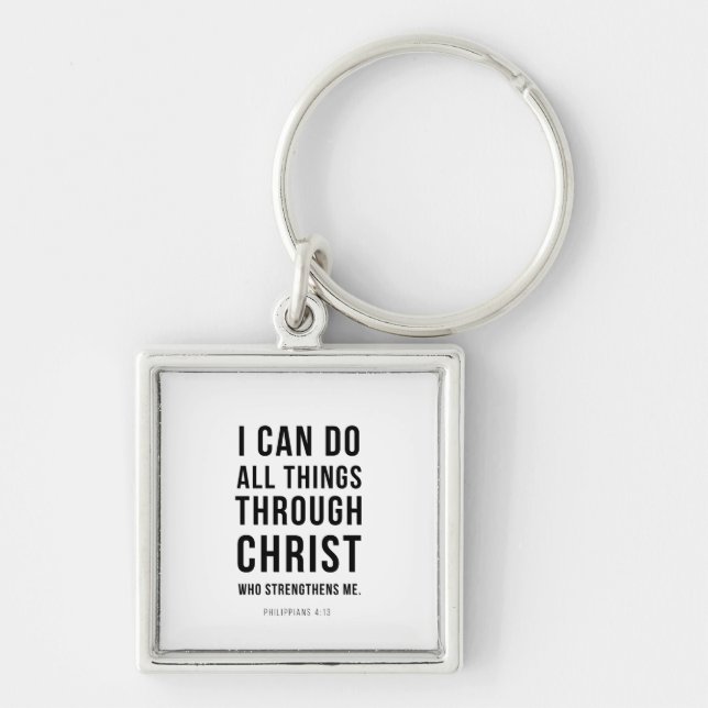 I Can Do All Things Philippians 4:13 Keychain (Front)