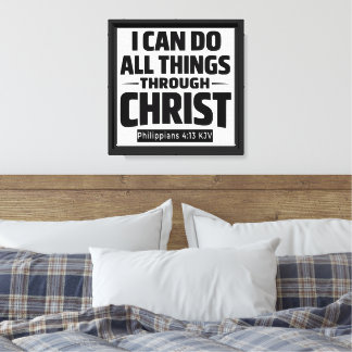 I Can Do All Things Philippians 4 13 KJV Canvas Print