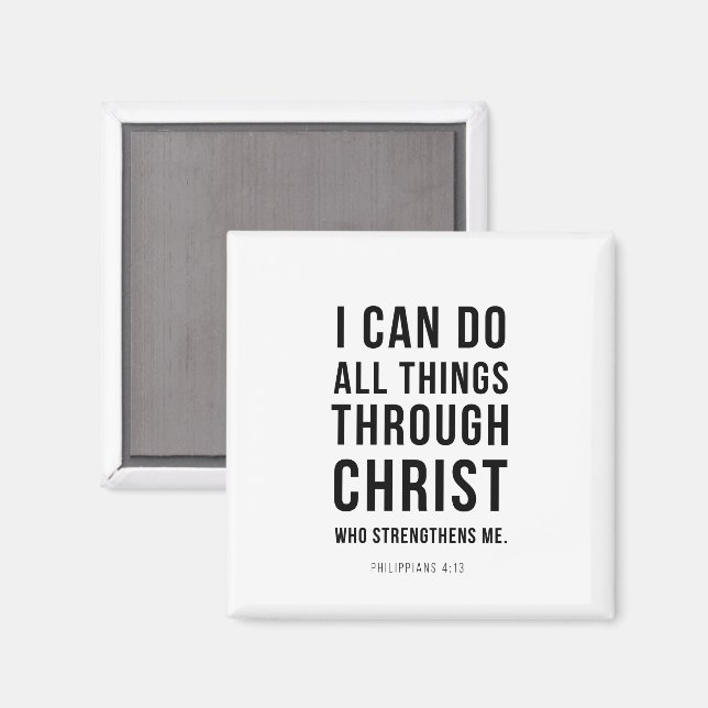 I Can Do All Things Philippians 4:13 Magnet (Front/Back)