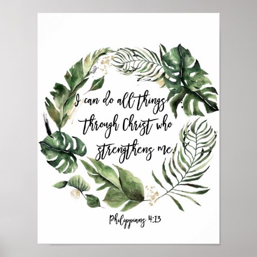 I Can Do All Things Philippians 413 Poster