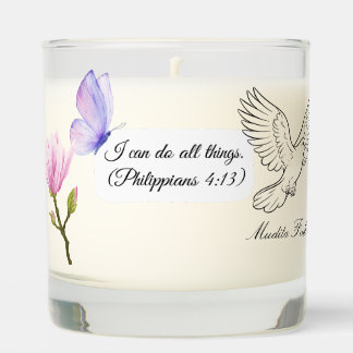 I can do all things. (Philippians 4:13) Scented Candle