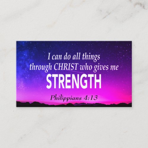 I CAN DO ALL THINGS  Philippians 413  Scripture Business Card