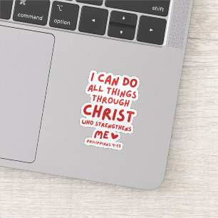 I Can Do All Things Philippians 4:13 Sticker