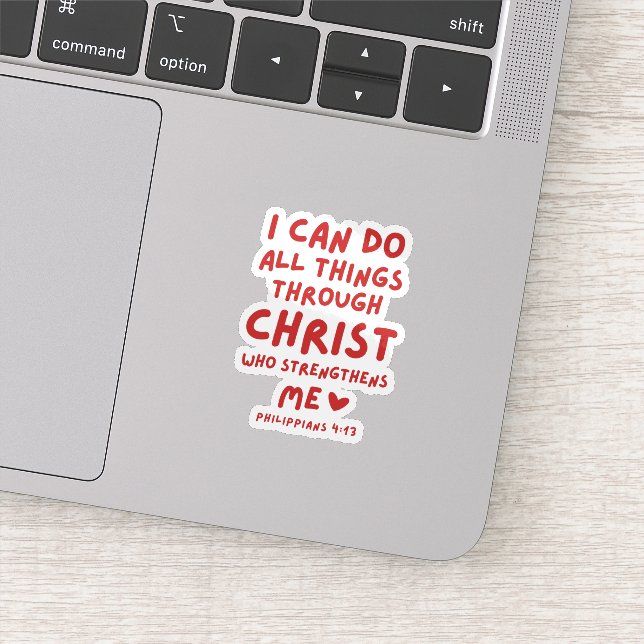 I Can Do All Things Philippians 4:13 Sticker (Detail)