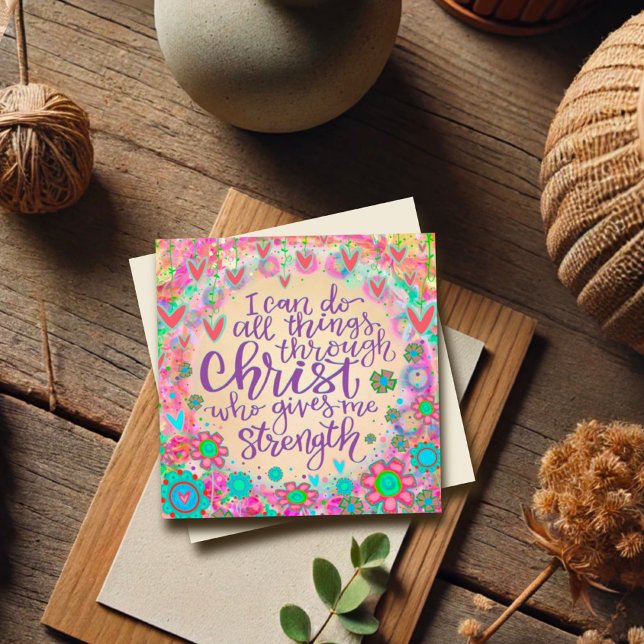 I Can do all Things Pretty Pastel Floral Inspiring (Creator Uploaded)