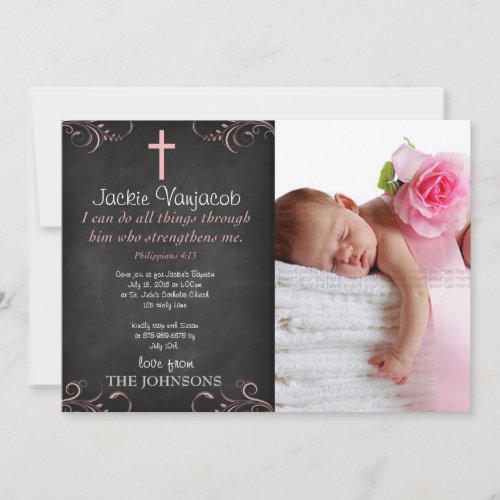 I can do all things through Christ Baby Shower Invitation