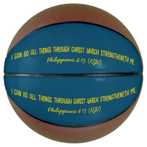 I Can Do All Things Through Christ Basketball