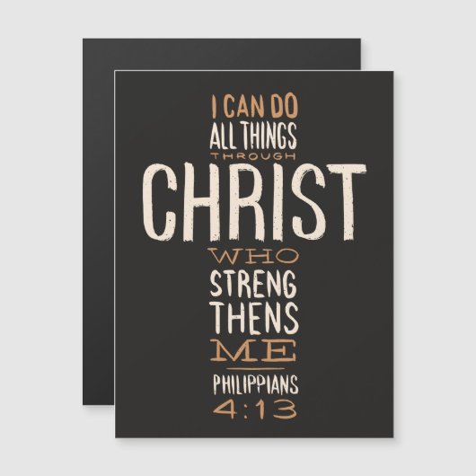I Can Do All Things Through Christ Bible Verse (Front/Back)