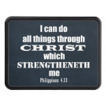 I Can Do All Things Through Christ Bible Verse Hitch Cover at Zazzle