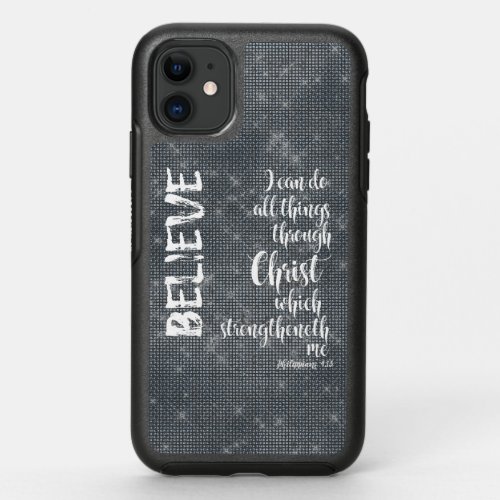 I can do all things through Christ Bible Verse OtterBox Symmetry iPhone 11 Case
