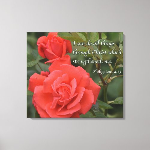 I Can Do All Things Through Christ Canvas Print