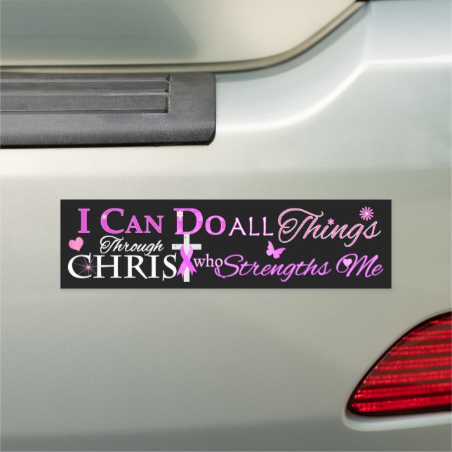 I CAN DO ALL Things Through CHRIST Car Magnet (In Situ)