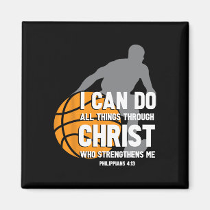 I Can Do All Things Through Christ Christian Baske Magnet