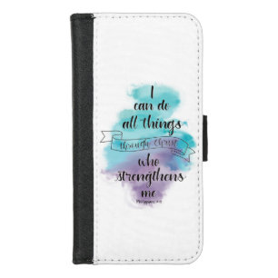 I can do all things through Christ  iPhone 8/7 Wallet Case