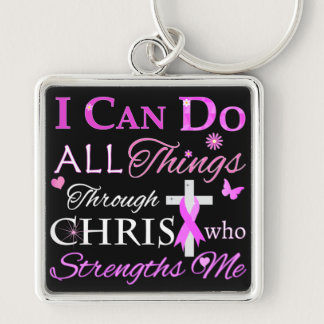 I CAN DO ALL Things Through CHRIST Keychain