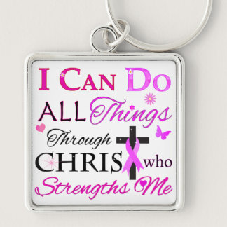 I CAN DO ALL Things Through CHRIST Keychain