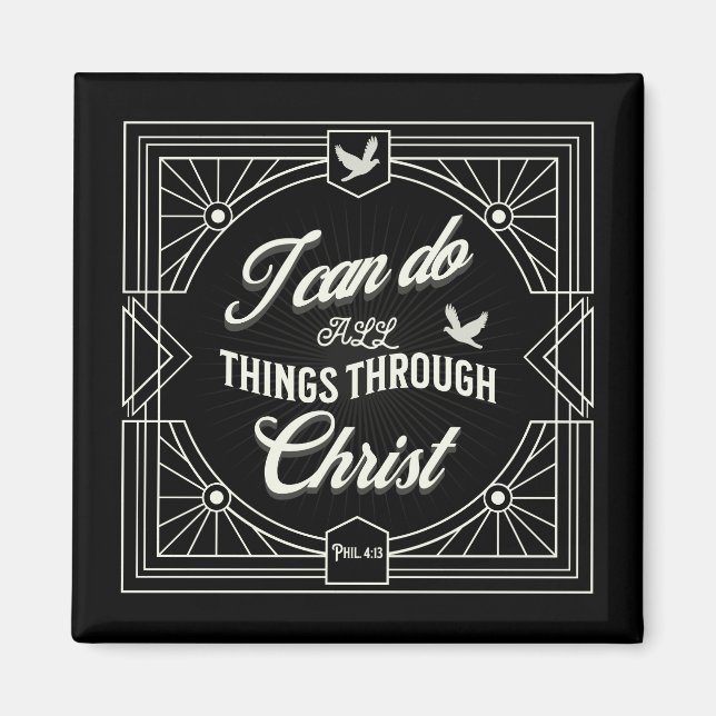 I can do all things through Christ Magnet (Front)