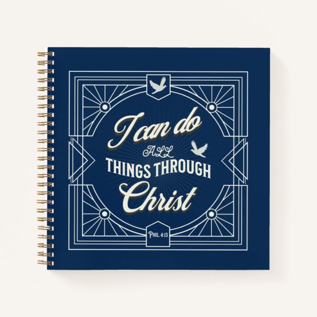 I Can Do All Things Through Christ Notebook (Front)