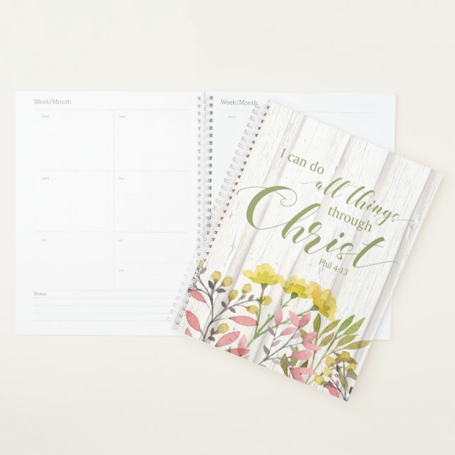 I can do all things through Christ, Phil 4:13 Planner (Display)