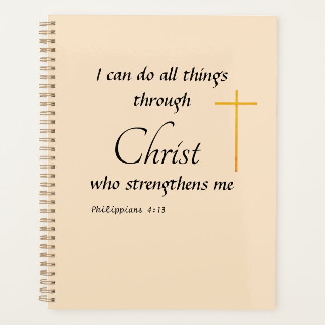 I can do all things through Christ Planner (Front)