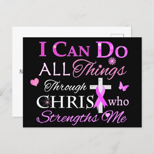 I CAN DO ALL Things Through CHRIST Postcard