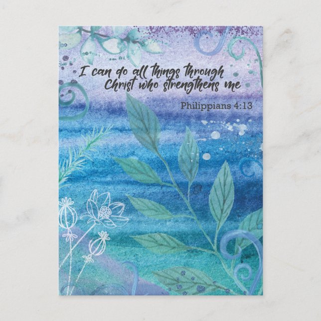 I Can Do All Things Through Christ Postcard (Front)