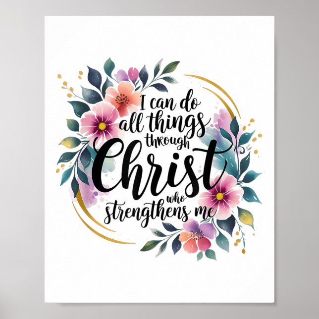 I Can Do All Things Through Christ  Poster (Front)