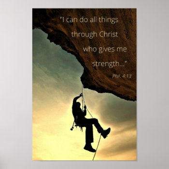 I Can Do All Things Through Christ Poster 11' X 14 by Linorama at Zazzle
