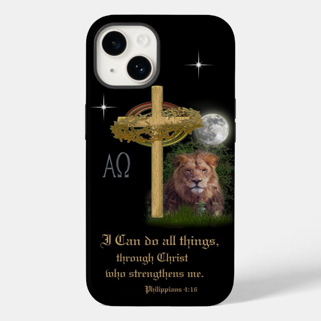 I can do all things through Christ scripture Case-Mate iPhone Case (Back)