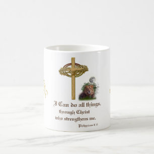 I can do all things through Christ scripture Color Morph Mug