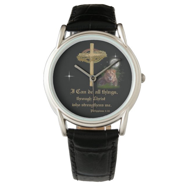 I can do all things through Christ scripture Watch (Front)