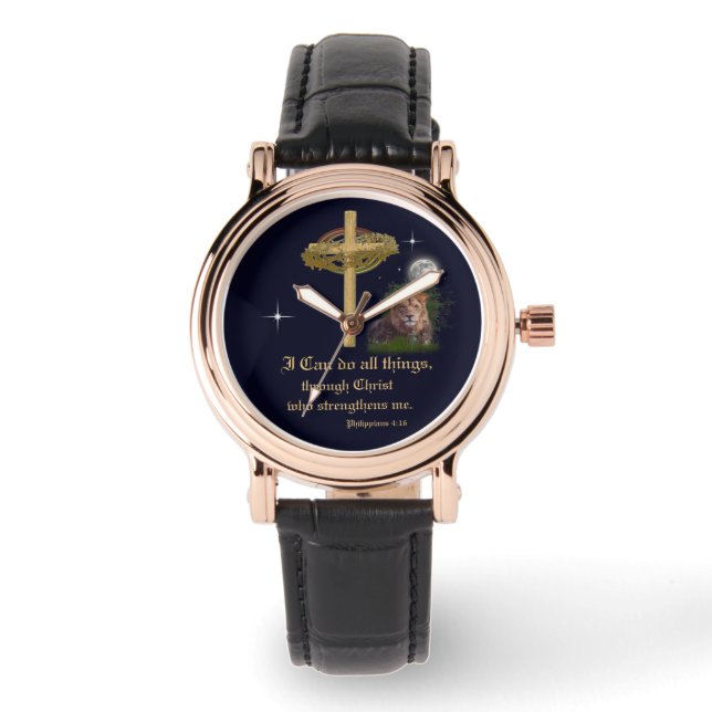 I can do all things through Christ scripture Watch (Front)