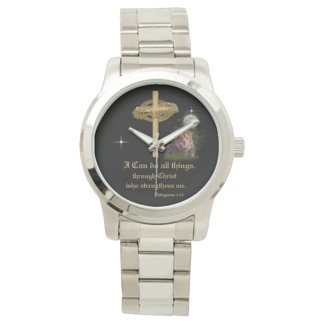 I can do all things through Christ scripture Watch (Front)