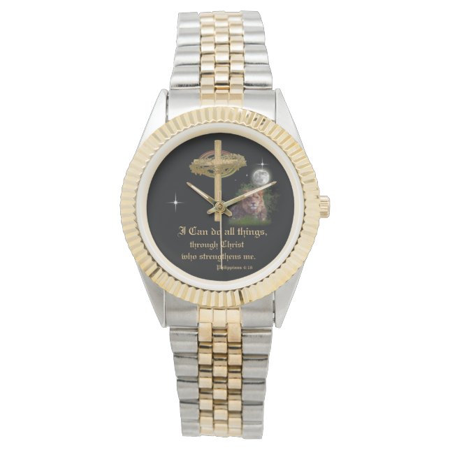 I can do all things through Christ scripture Watch (Front)