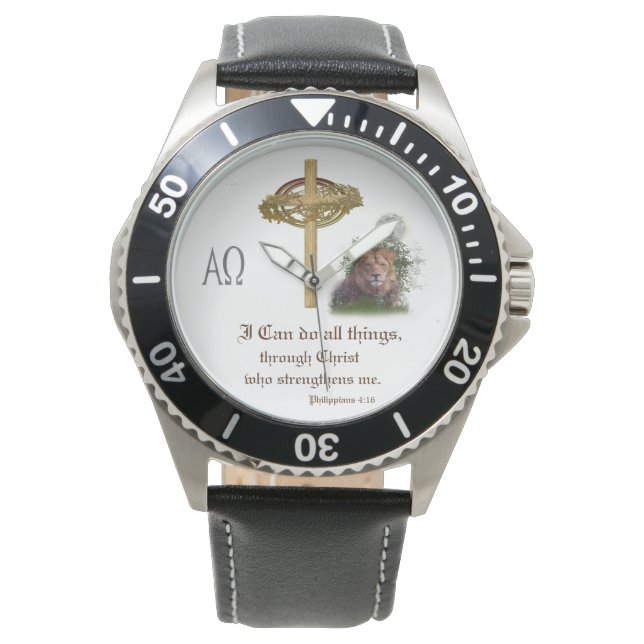 I can do all things through Christ scripture Watch (Front)
