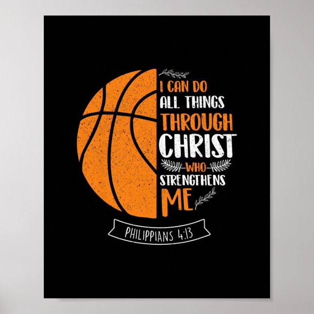 I Can Do All Things Through Christ - Sketll Player Poster (Front)