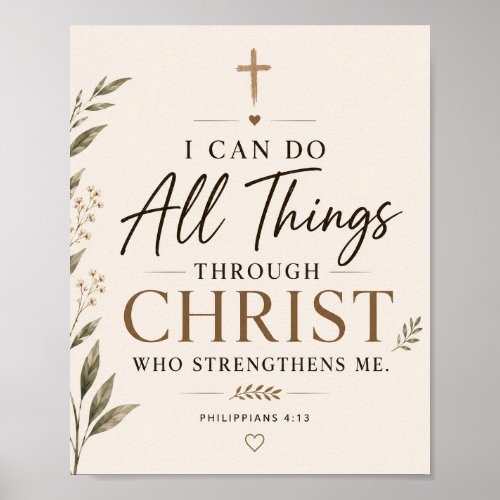 I Can Do All Things Through Christ Wall Art