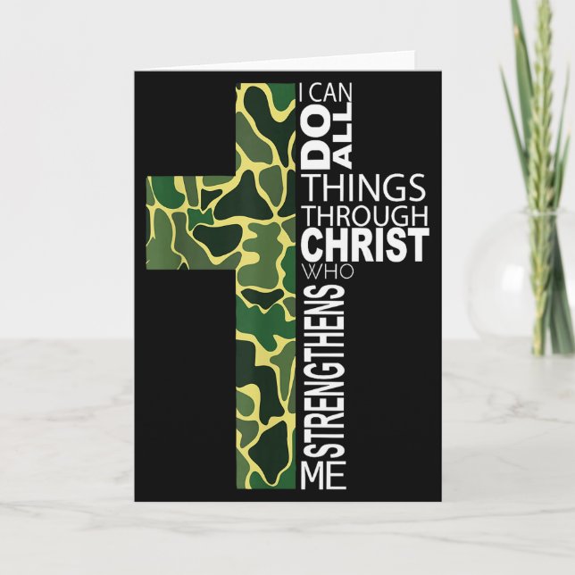 I Can Do All Things Through Christ Who Strengthens Card (Front)
