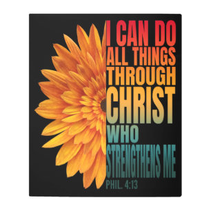 i can do all things through christ who strengthens metal print
