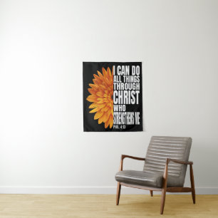 i can do all things through christ who strengthens tapestry