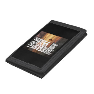 I CAN DO ALL THINGS THROUGH CHRIST WHO STRENGTHENS TRIFOLD WALLET