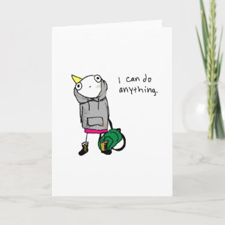 I can do anything. card