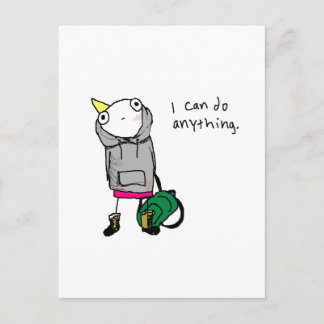 I can do anything. postcard