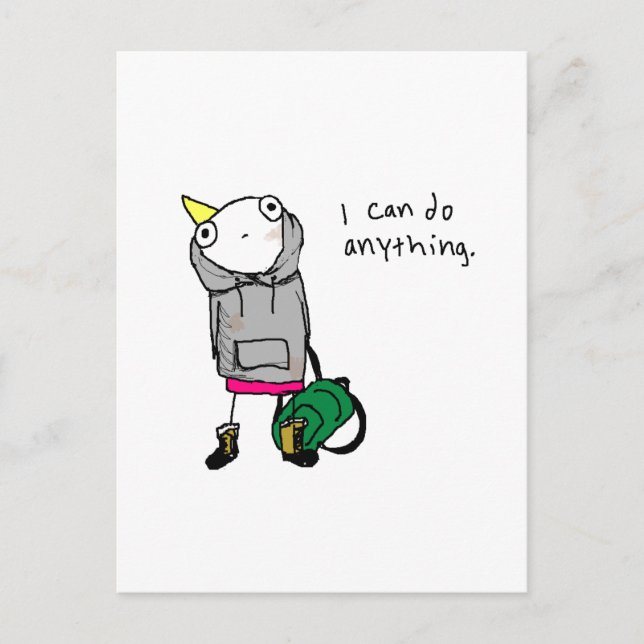 I can do anything. postcard (Front)
