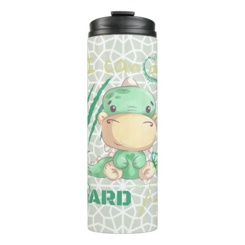 I can do  Cute Affirmations  Crocodile Thermal Tumbler